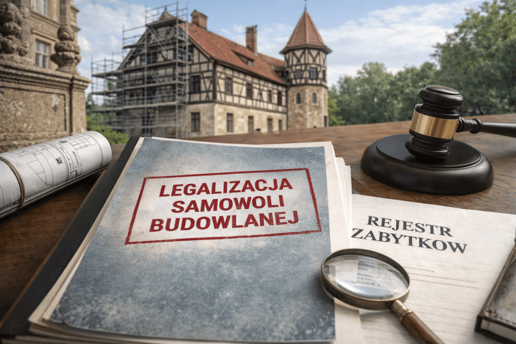 Legalizacja samowoli budowlanej nieruchomości wpisanych do rejestru zabytków
