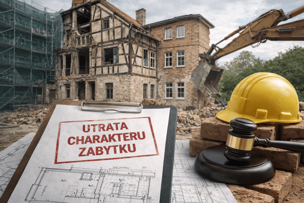 Roboty budowlane a utrata przez obiekt budowlany charakteru zabytku